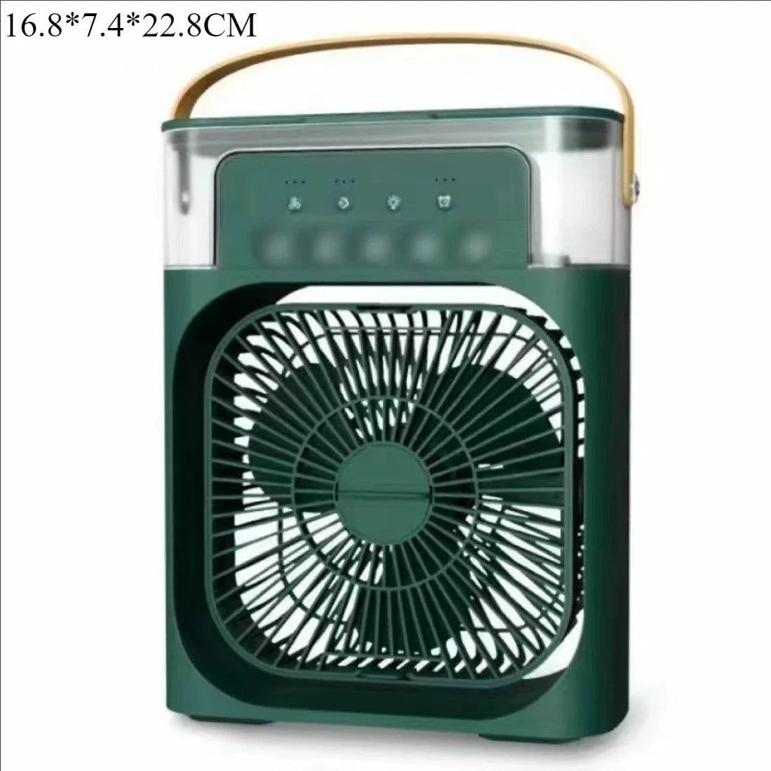 2025 New Portable Three in One Desktop Fan Air Conditioner Household Small Air Cooler LED Night Light Humidifier Household Fan