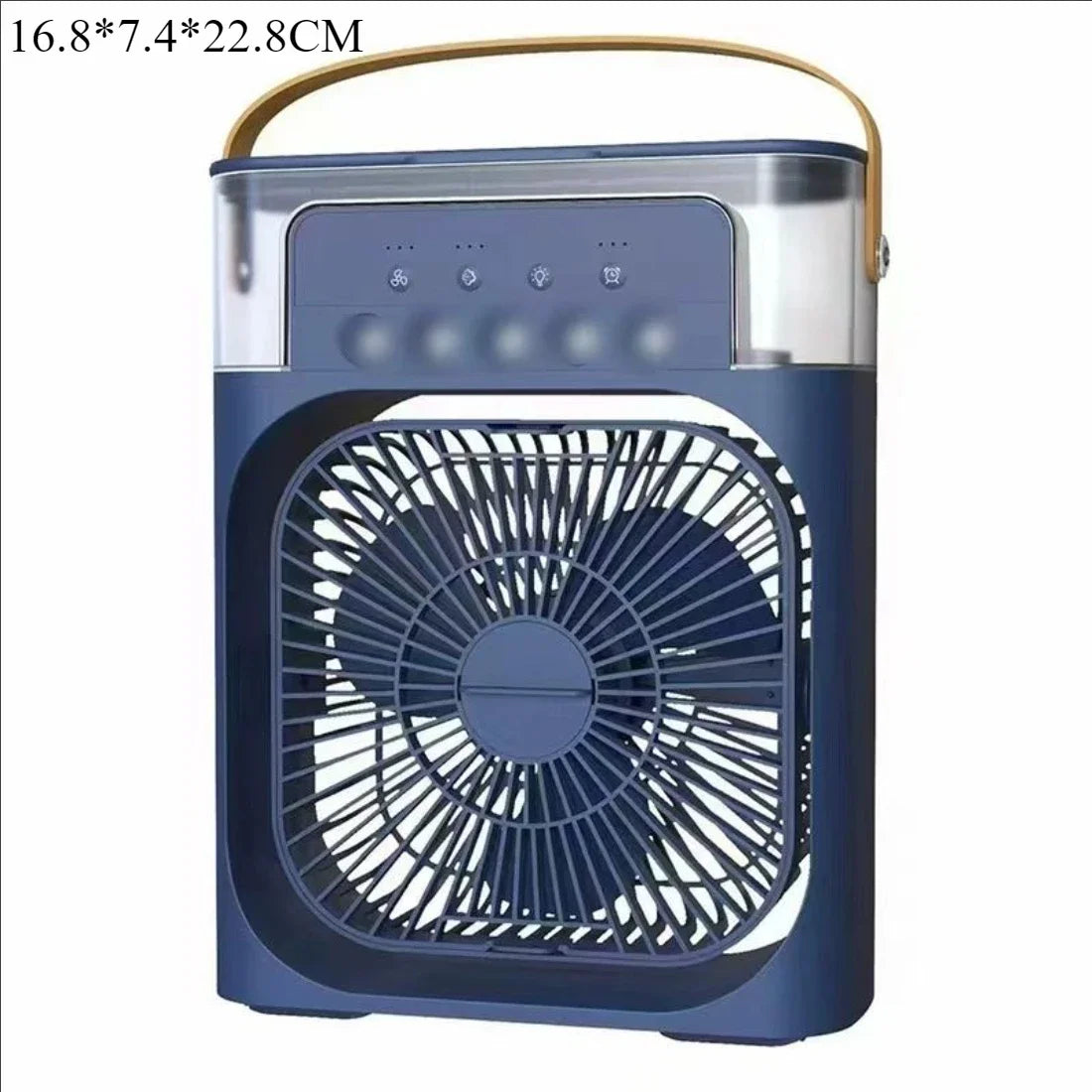 2025 New Portable Three in One Desktop Fan Air Conditioner Household Small Air Cooler LED Night Light Humidifier Household Fan