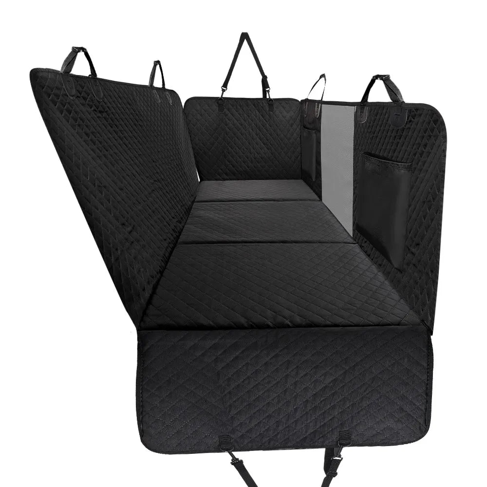 Dog Car Back Seat Extender Pet Backseat Covers with Hard Bottom Waterproof Safety Protector Hammock Carrier Mat Dogs Supplies