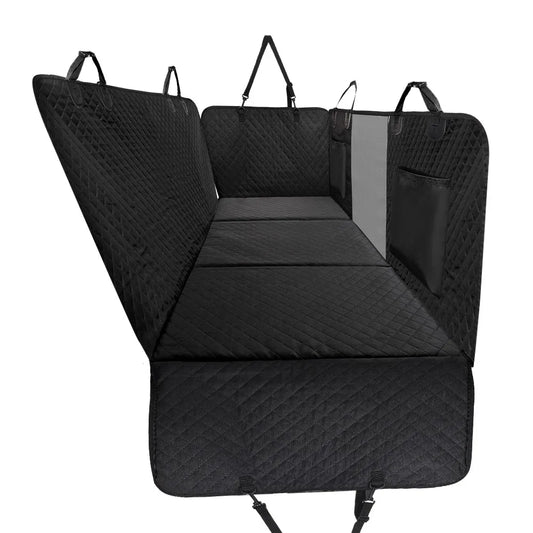 Dog Car Back Seat Extender Pet Backseat Covers with Hard Bottom Waterproof Safety Protector Hammock Carrier Mat Dogs Supplies