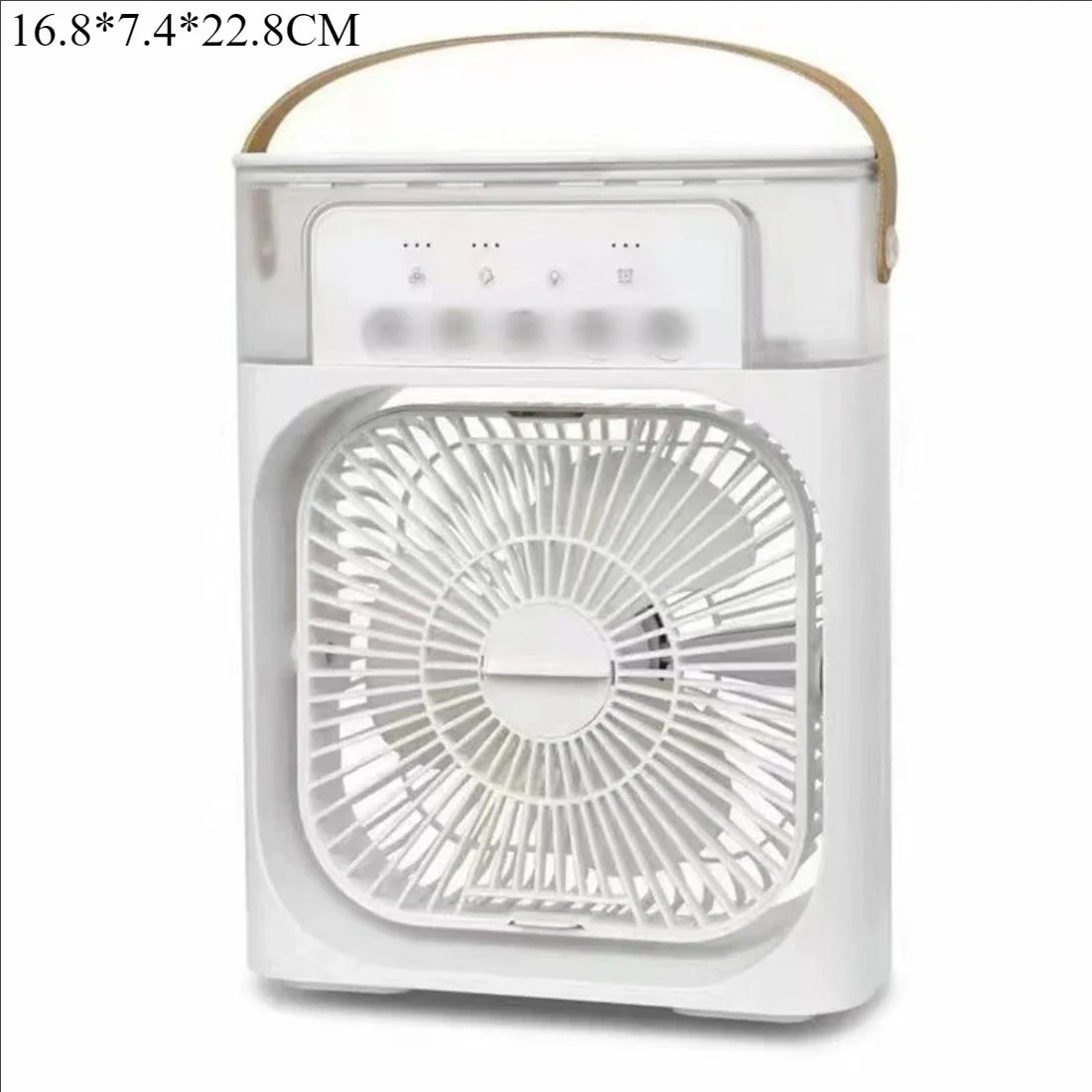 2025 New Portable Three in One Desktop Fan Air Conditioner Household Small Air Cooler LED Night Light Humidifier Household Fan